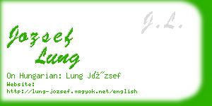 jozsef lung business card